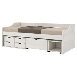 CAMA FLORO 1PL. (090X190) WHITE