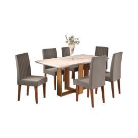 COMEDOR PALADIUM MIEL 6 SILLAS DIOR (GRAF. OFF