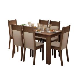 COMEDOR ROMA ( MESA VIOLETA-R C/6 SILLAS ROMA