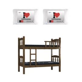 Cucheta Cama Juvenil + 2 Colchones + 2 Almohadas De Regalo