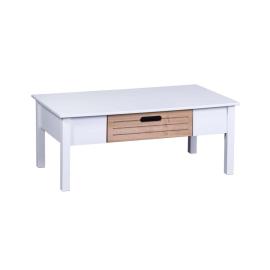 MESA DE CENTRO IBIZA  1 CAJ  . COLOR BLANCO MINERVA