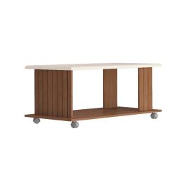 MESA DE CENTRO MILA  CINAMOMO/OFF WHITE