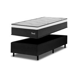Sommier Colchon 1 Plaza Espuma De Alta Densidad Extra Firme