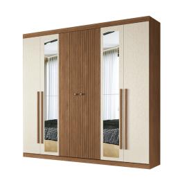 (162343E)ROPERO BURITI 6 PTAS.  JATOBA/ARENA (3-B)