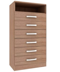 Comoda Cajonera 6 Cajones Espacio Dormitorio Varios Colores