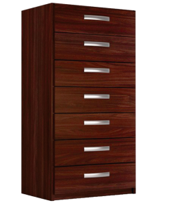 Comodas Cajoneras 7 Cajones Dormitorio Negro 078