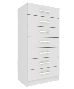 Comodas Cajoneras 7 Cajones Dormitorio Blanco 071