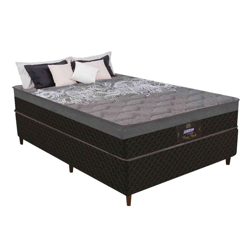 Sommier 2 Plazas Espuma Y Resortes Densidad D20 Confort