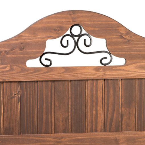 Respaldo Dormitorio 2 Plazas 100% Madera Linea Mexicana E110 - Imagen 2