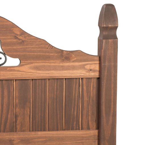 Respaldo Dormitorio 2 Plazas 100% Madera Linea Mexicana E110 - Imagen 3