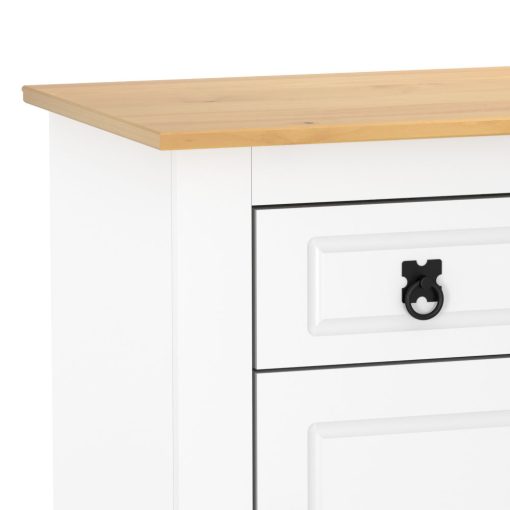 Mesa De Luz 1 Puerta 1 Cajon Linea Mexicana Dormitorio E1633 - Imagen 2