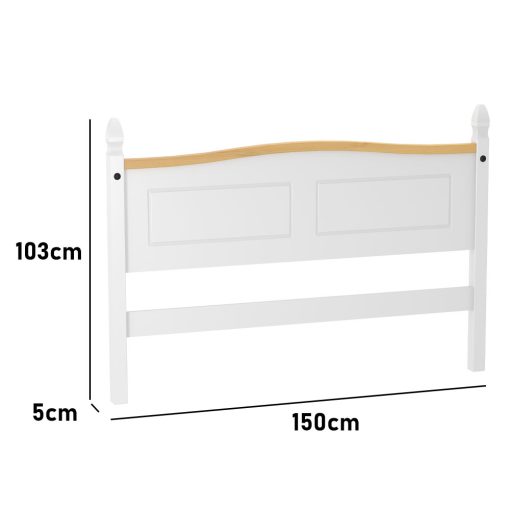 Respaldo 2 Plazas Para Sommier Linea Mexicana Dormitorio E1635 - Imagen 3