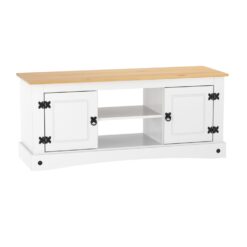 Rack Tv 2 Puertas 2 Estantes Linea Mexicana Dormitorio E1637