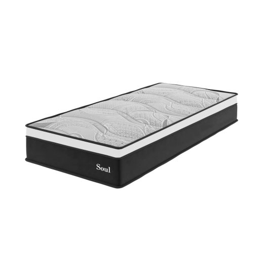 Sommier Colchon 1 Plaza Espuma De Alta Densidad Extra Firme - Imagen 4