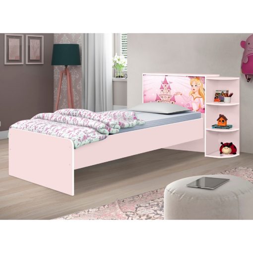 Cama Para Niños 1 Plaza Diseño Princesa Infantil - Imagen 3