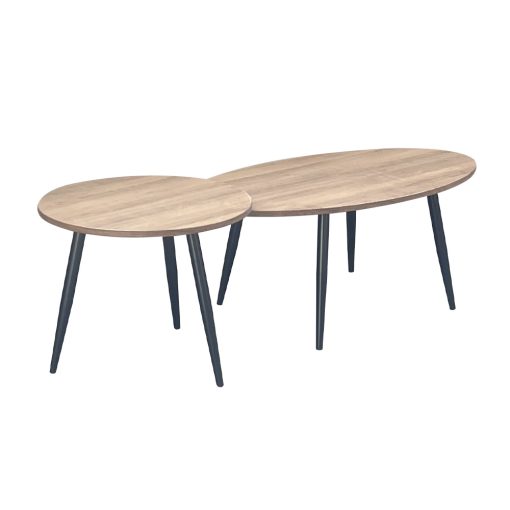 Juego De Mesa De Centro Mesa De Apoyo Patas De Metal Living