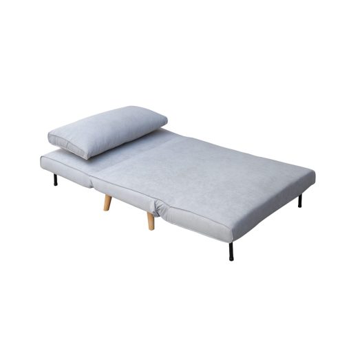 Sofa Cama Plaza Y Media Plegable Tela Patas De Madera - Imagen 5