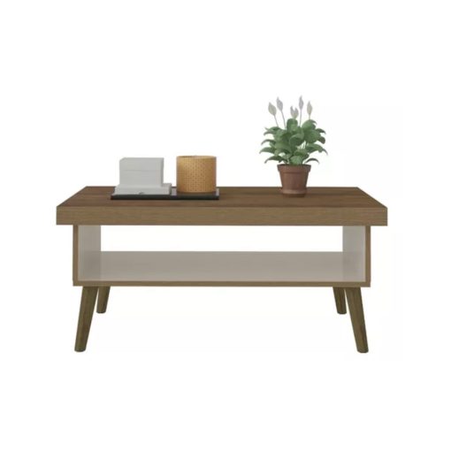 Mesa De Living Mesa Ratona Estilo Nordico Con Patas Madera Demolicion