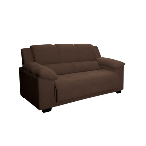 Sillon Sofa Living 3 Cuerpos Tapizado Tela Color Marron