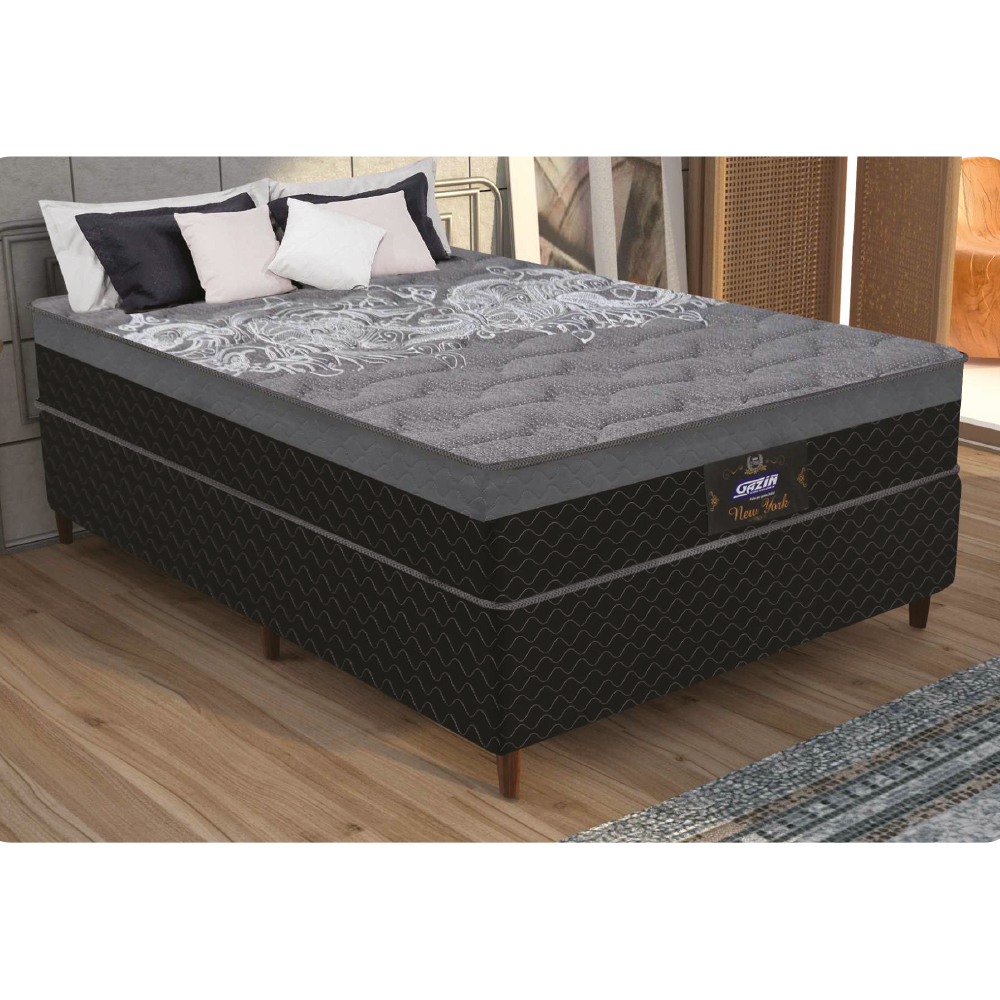 Sommier 2 Plazas Espuma Y Resortes Densidad D20 Confort - Imagen 4