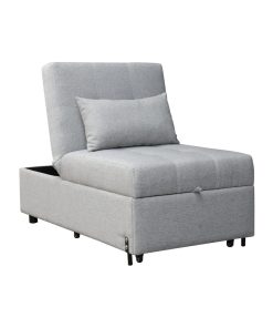 Sofa Cama 1 Plaza Tapizado Tela Apertura Frontal