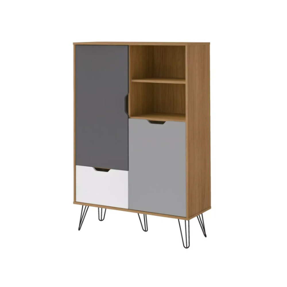 Bar Aparador Bargueño Estilo Nórdico Minimalista Hierro Mdp