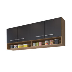 Mueble De Cocina Aereo Alto 4 Puertas 2 Estantes 100% Mdp