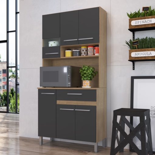 Mueble De Cocina Kit Completo 6 Puertas Cajones Amoblamiento - Imagen 4