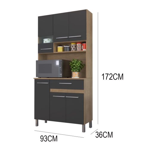 Mueble De Cocina Kit Completo 6 Puertas Cajones Amoblamiento - Imagen 3