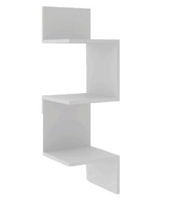 Biblioteca Estanterias Linea Retro Esquinero Blanco Am3079