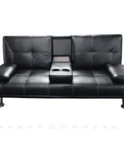 Sofa Cama Juego De Living Sillon Color Negro Lz10705
