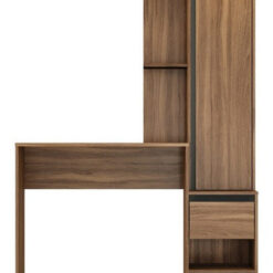 Escritorio Con Biblioteca Para Estudios Pc Notebook Morada