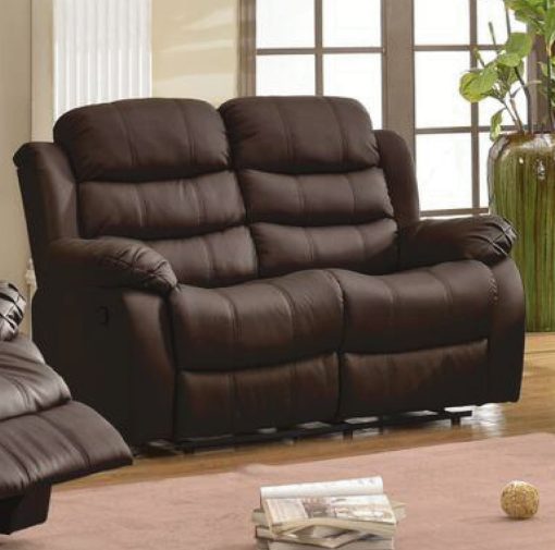 Sillon 2 Cuerpos Sofa Reclinable En Pu Living - Imagen 2