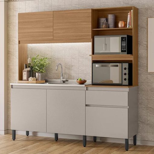 Kit De Cocina Completo 5 Puertas 1 Cajon 100% Mdp - Imagen 4