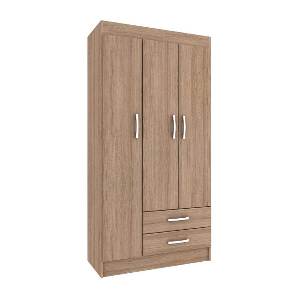 Ropero 3 Puertas 2 Cajones Varios Estantes Dormitorio Demolición