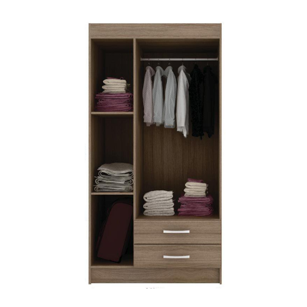 Ropero 3 Puertas 2 Cajones Varios Estantes Dormitorio Demolición - Imagen 2