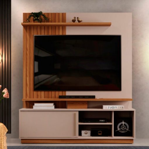 Panel Modular Rack Tv Led Living Sala Dormitorio Atenas - Imagen 4