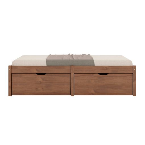 Cama Multifuncional 1 Plaza Con Cajones Madera Maciza - Imagen 2