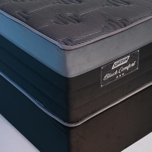 Sommier Colchon 2 Plazas 120 Kg Black Comfort Alta Densidad - Imagen 3