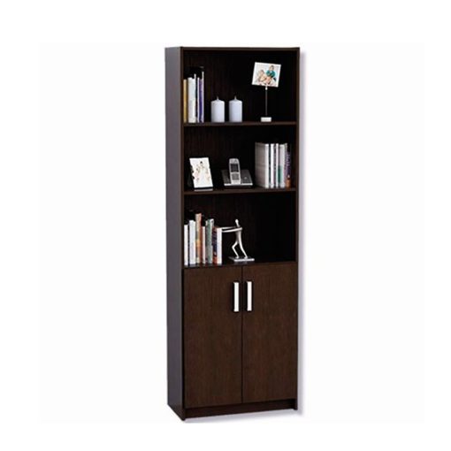 Biblioteca Estanterias 2 Puertas 3 Estantes Tabaco 701