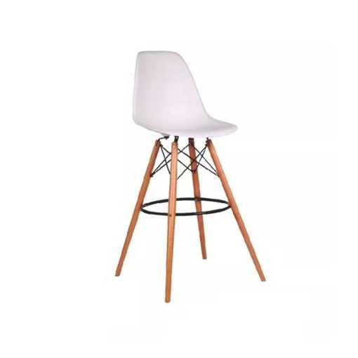 Butaca Eames Silla Alta Moderna Blanca
