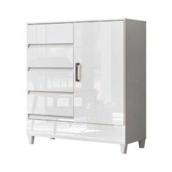 Comoda Cajonera Dormitorio 4 Cajones 1 Puerta