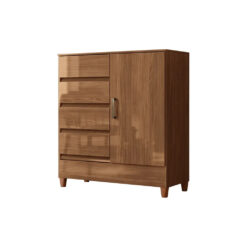 Comoda Cajonera Dormitorio 4 Cajones 1 Puerta