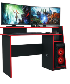 Escritorio Gamer Mesa Pc Laptop Con Estantes