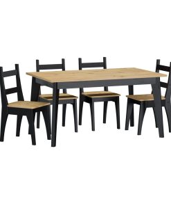 Juego Mesa De Comedor 6 Sillas 100% Madera Maciza