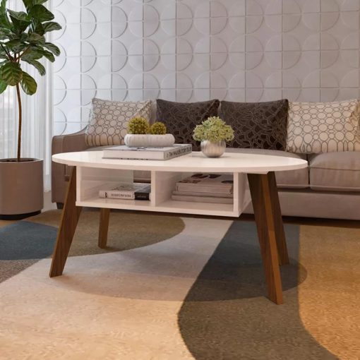 Mesa De Living Mesa Ratona Comedor Estilo Nordico Mdp Cedro - Imagen 2