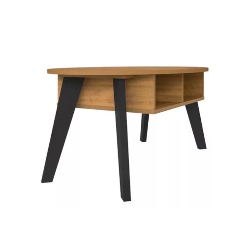 Mesa De Living Mesa Ratona Comedor Estilo Nordico Mdp Negro - Imagen 2