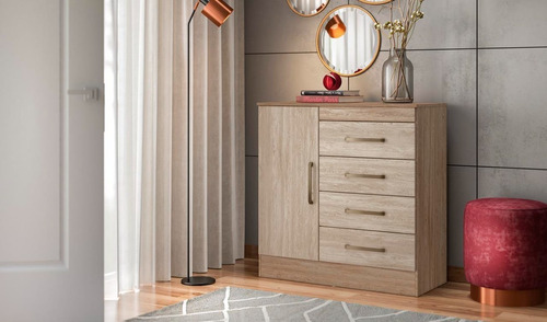 Comodas Cajoneras 4 Cajones Living Dormitorio Compacta - Imagen 2