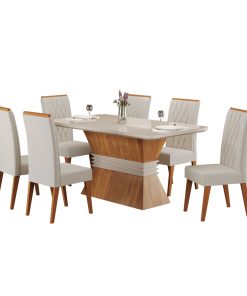 Juego Comedor Mesa 6 Sillas Living Everest