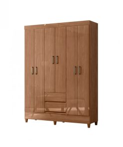 Ropero 6 Puertas 2 Cajones Armario Placard Con Estantes